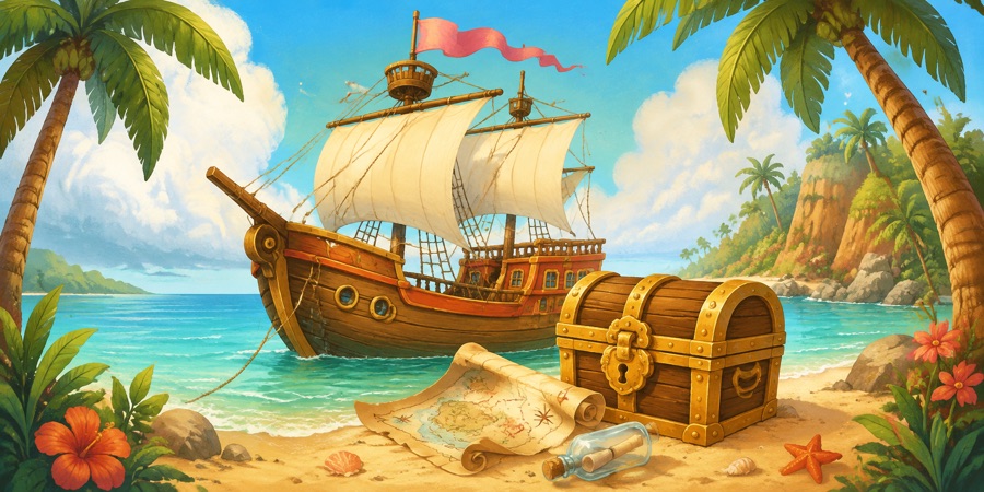 De piratenwereld van Mori en de verloren schatkaart