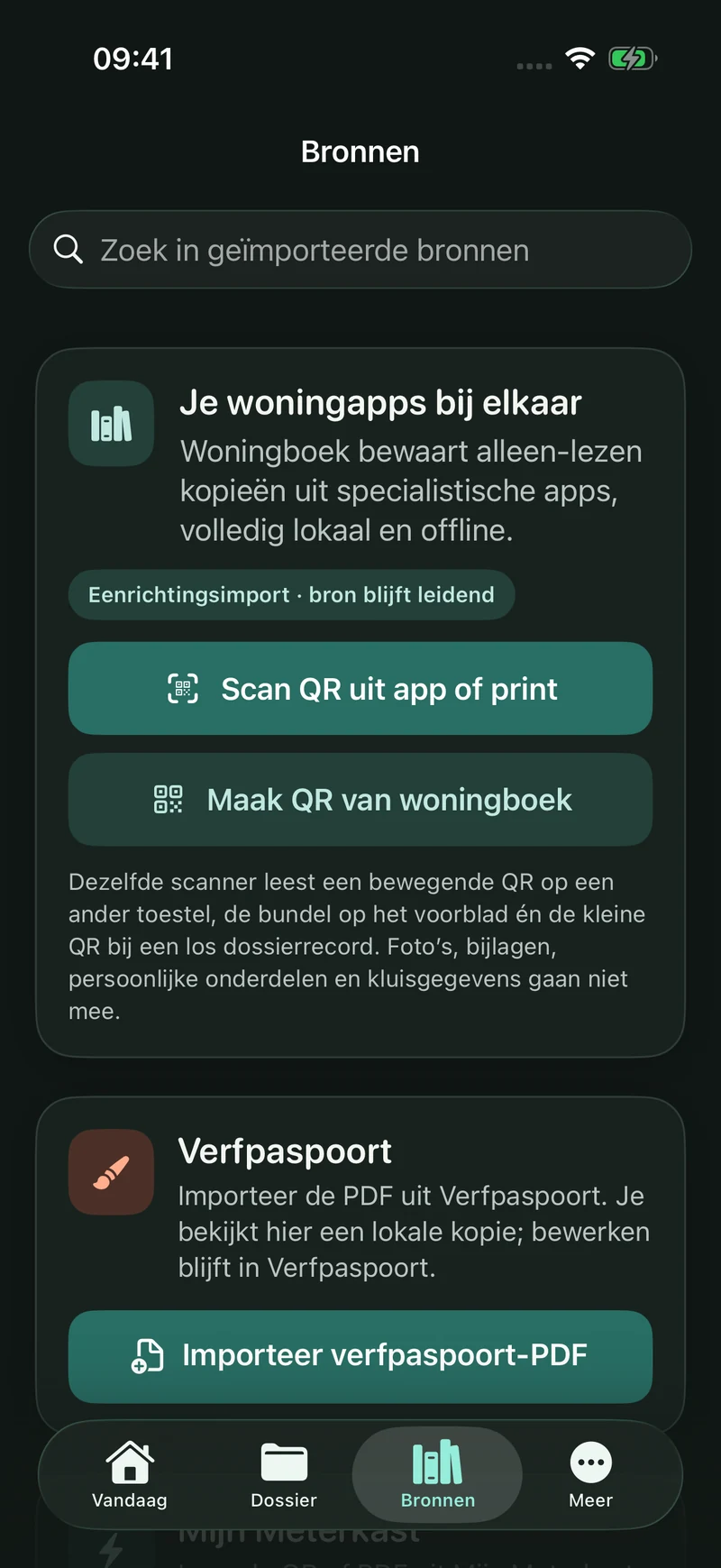 Bronkopieën in Woningboek